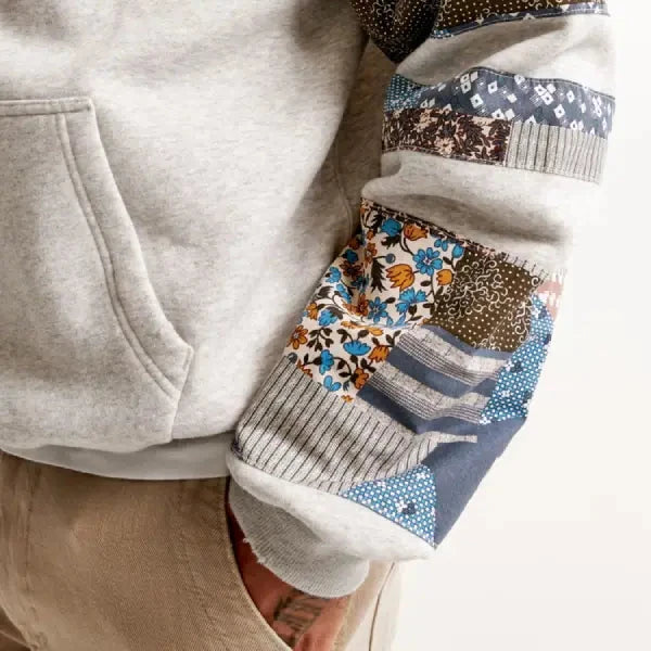 Unisex Patchwork Hoodie